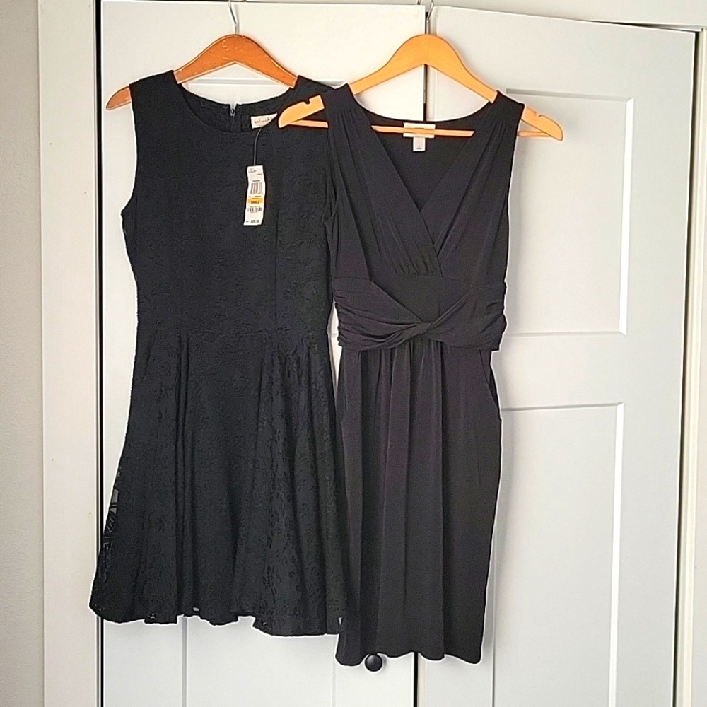 2 black dresses